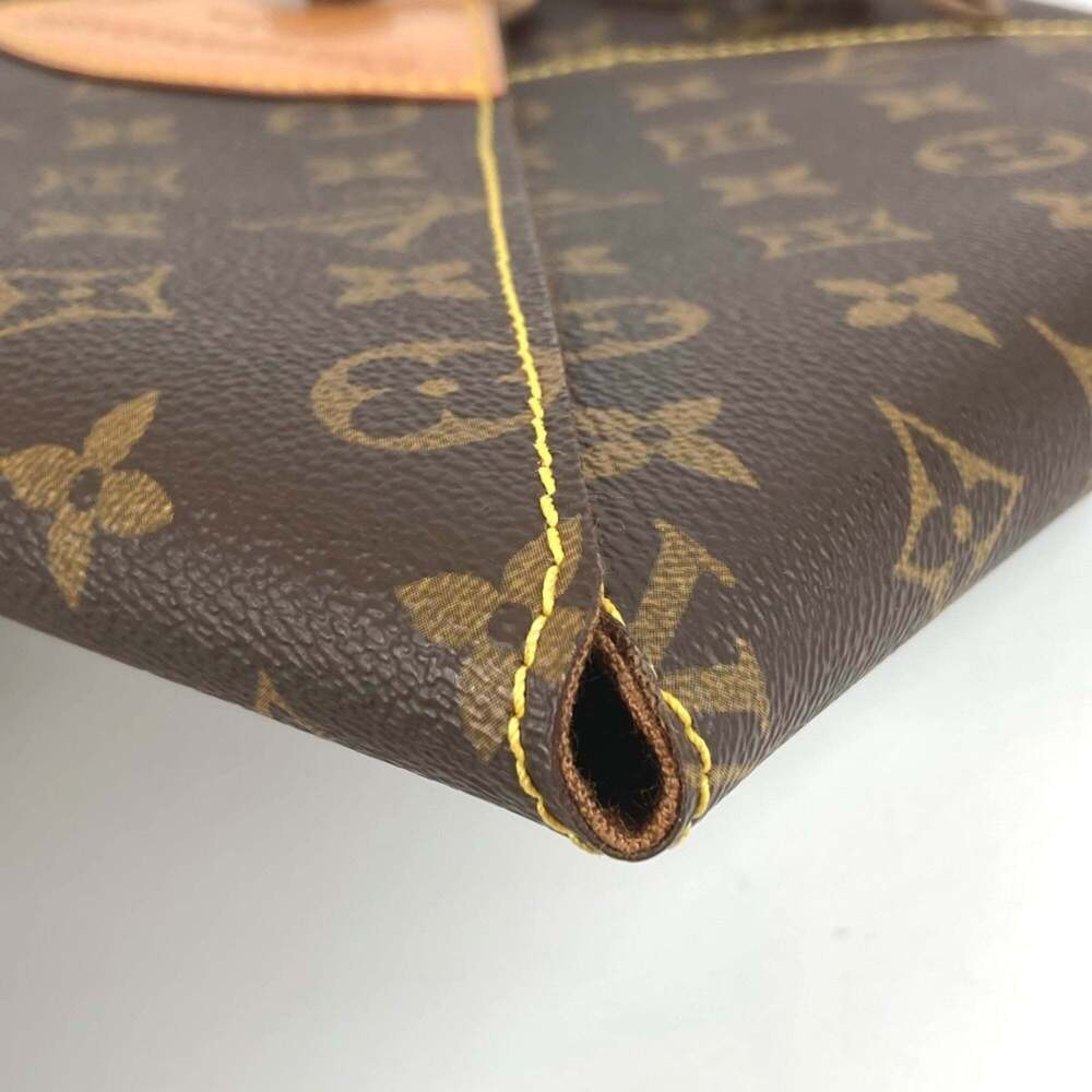 LOUIS VUITTON Authentic Brown Monogram Canvas Clutch Bag - Picture 9 of 13